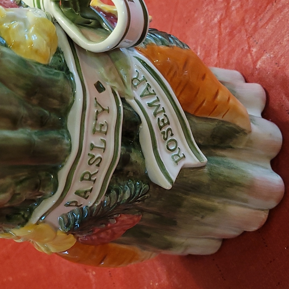 Drink Pitcher Fitz & Floyd Herb Garden Ceramic Decorative Pitcher - Picture 4 of 7
